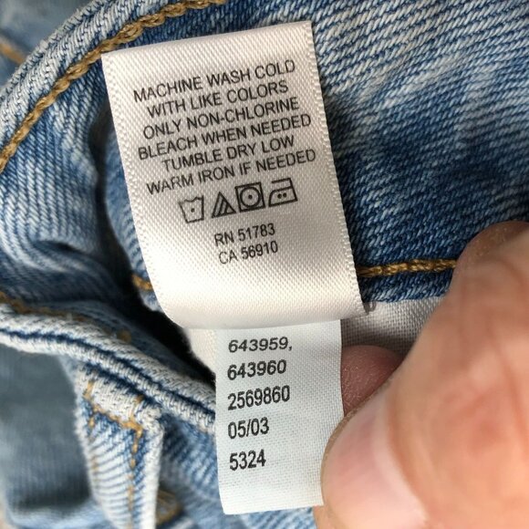 NWT Goldie Blues Women's Legacy Straight Jeans Size 16 Blue Denim Mid-Rise Slit - Picture 12 of 16